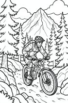 ciclista de montaña 
