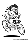 dibujo-para-colorear Ciclista