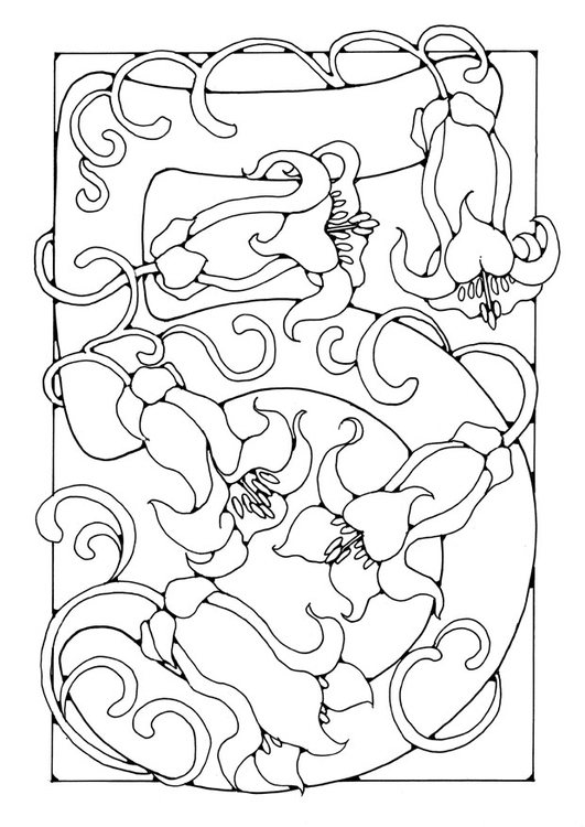 Dibujo para colorear cifra - 5