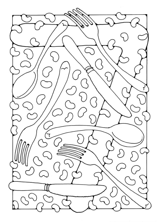Dibujo para colorear cifra - 7