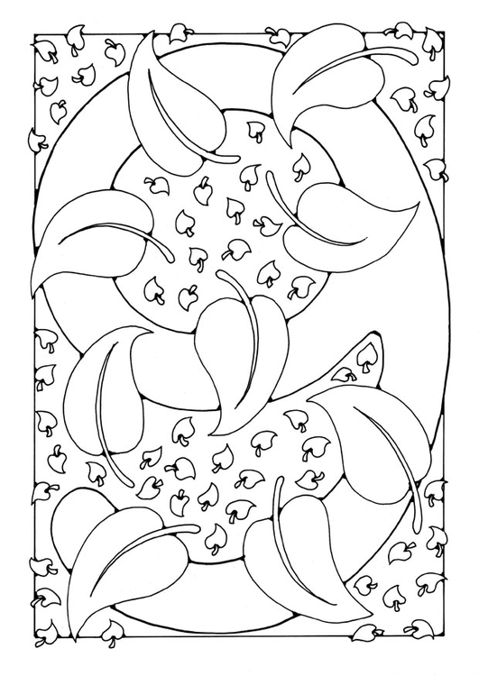 Dibujo para colorear cifra - 9