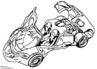 Dibujo para colorear Coche de exhibiciÃ³n Arex