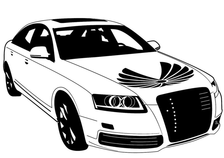Dibujo para colorear coche