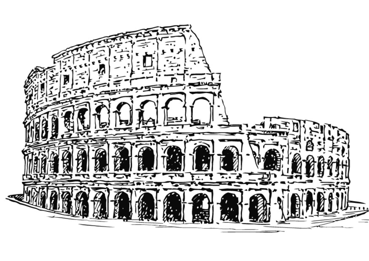 Dibujo para colorear Coliseo