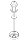 Dibujo para colorear comedero para pÃ¡jaros