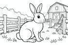 conejo en la granja