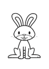 dibujo-para-colorear conejo