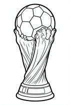 Dibujo para colorear copa del mundo