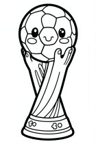 Dibujo para colorear copa mundial de fútbol
