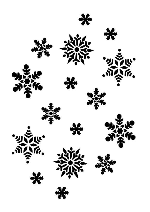 Dibujo para colorear Copos de nieve
