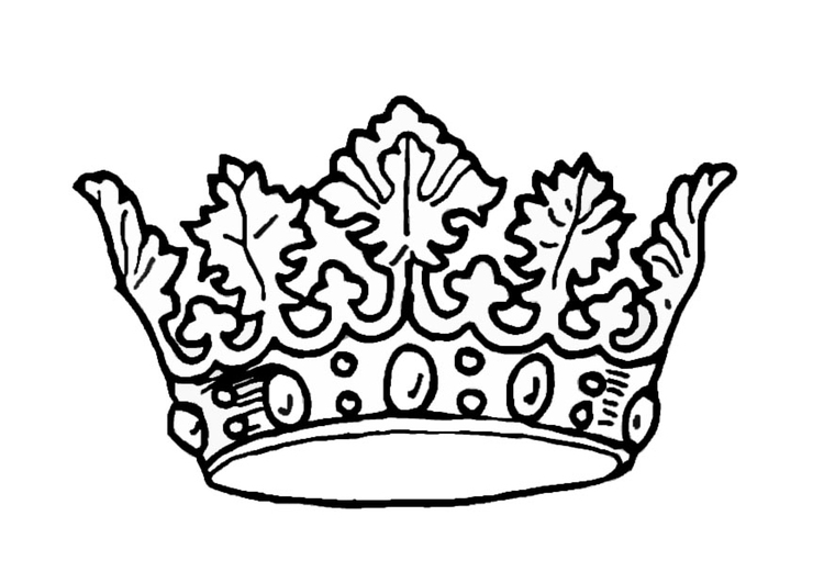 Dibujo para colorear Corona del rey