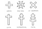 Dibujos para colorear Cruces