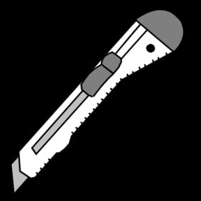 Dibujo para colorear Cuchillo cortador (cutter)