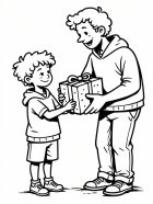 Día del padre padre e hijo