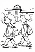 De camino a la escuela