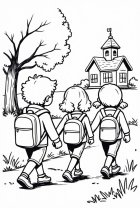 De camino a la escuela