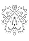 Dibujo para colorear decoraciÃ³n
