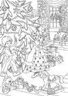 Dibujos para colorear decorar arbol de navidad