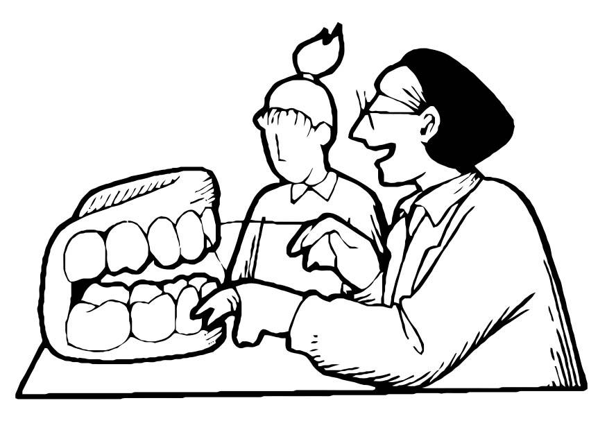 Dibujo Para Colorear Dentista Dibujos Para Imprimir Gratis
