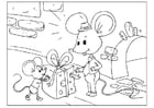 Dibujos para colorear día del padre - ratones