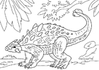 Dibujos para colorear dinosaurio - ankylosaurus