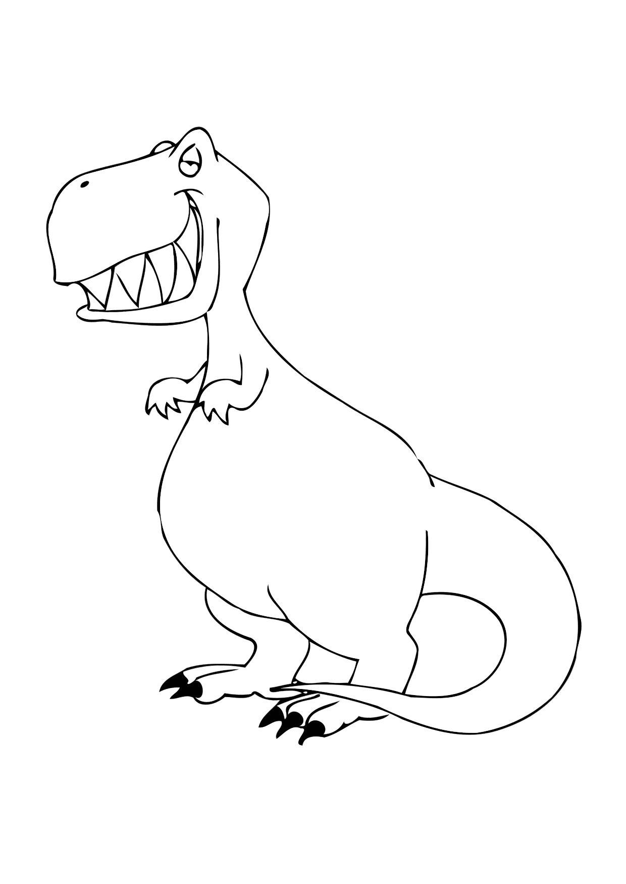 Dibujo para colorear Dinosaurio - Dibujos Para Imprimir Gratis - Img 12304 Dibujo para colorear Dinosaurio - Dibujos Para Imprimir Gratis - Img 12304