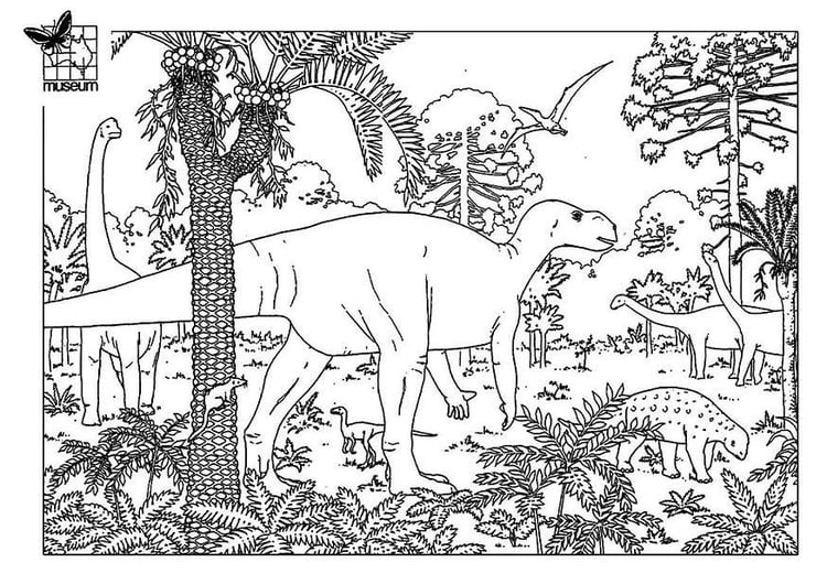 Dibujo para colorear Dinosaurios