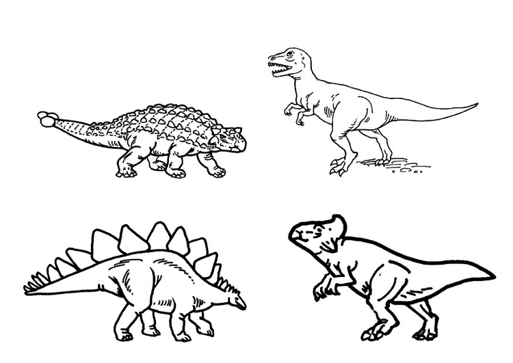 Dibujo para colorear Dinosaurios