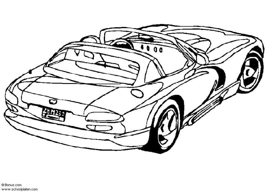 Dibujo para colorear Dodge Viper