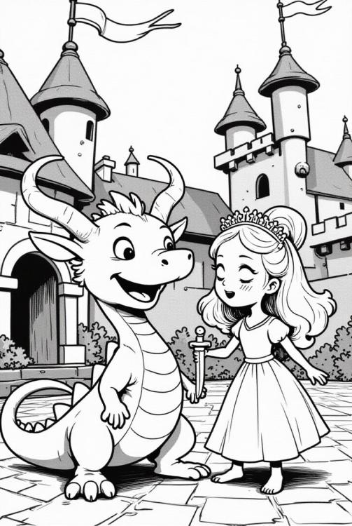 dragÃ³n con princesa