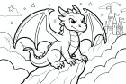 dragón en el castillo