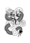 Dibujos para colorear Dragón chino