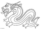 Dibujo para colorear DragÃ³n chino