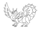 Dibujo para colorear dragÃ³n 