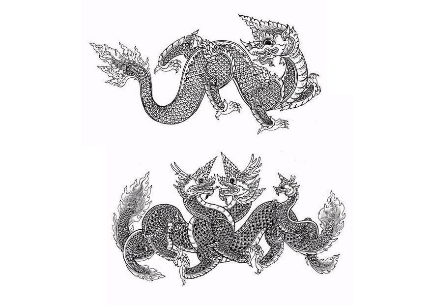 Dibujo para colorear Dragones