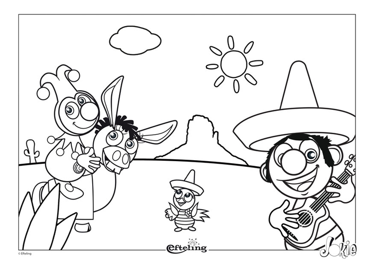 Dibujo para colorear Efteling - MÃ©xico