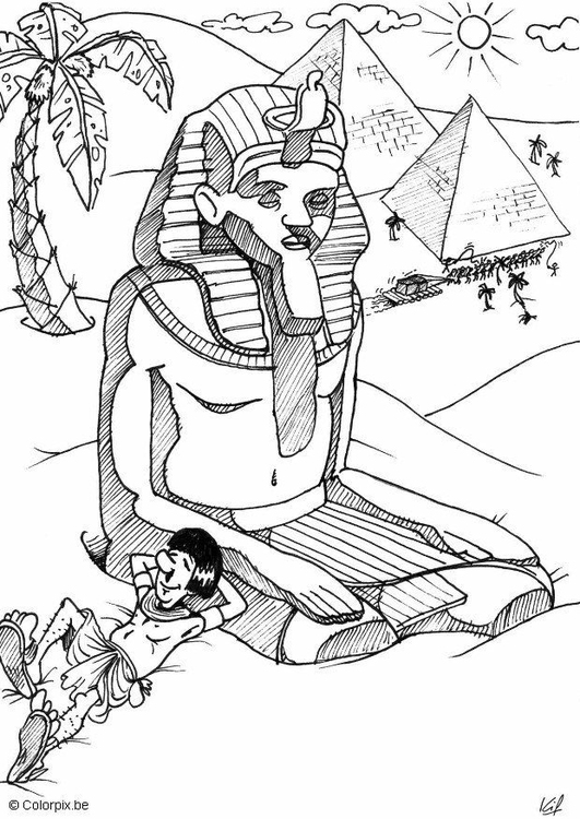 Dibujo para colorear Egipto