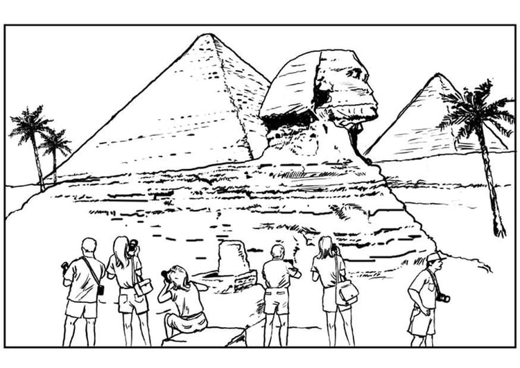 Dibujo para colorear Egipto