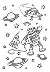 Dibujos para colorear el espacio