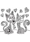 el gato está enamorado