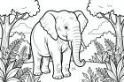 elefante en el bosque