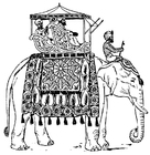 Dibujo para colorear Elefante en India