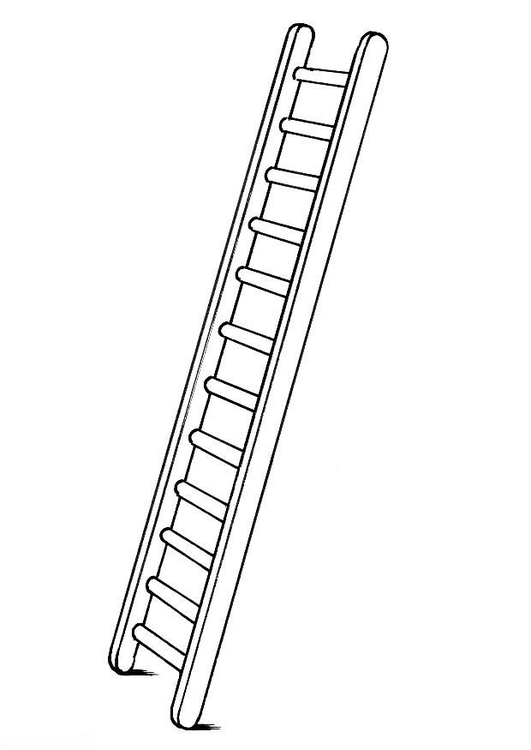 Dibujo de Escalera Para Colorear - Img 8771