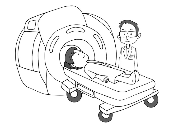 Dibujo para colorear escÃ¡ner IRM