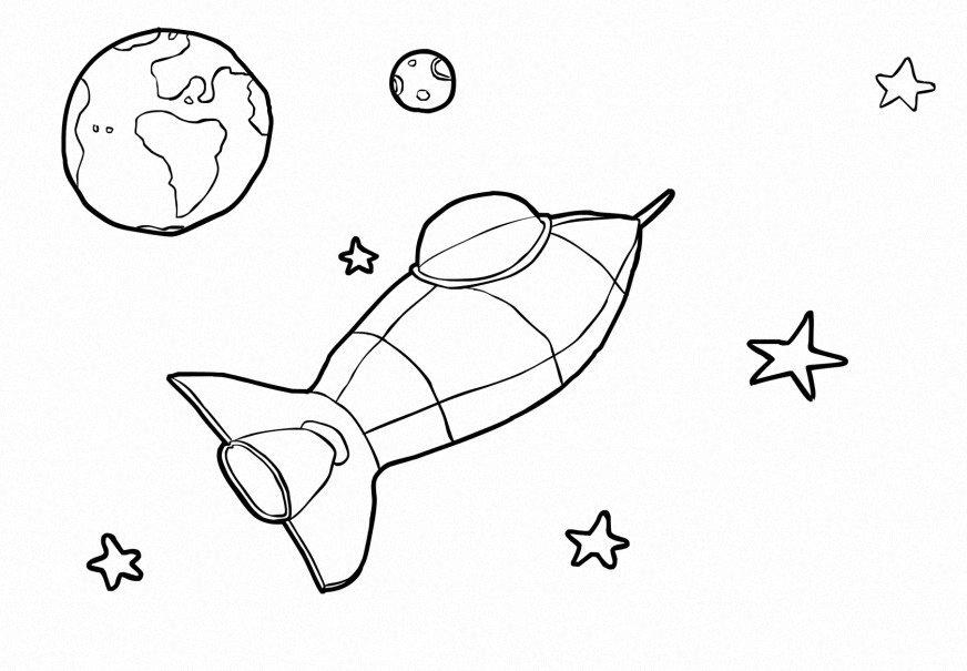 Dibujo para colorear Espacio - Dibujos Para Imprimir Gratis - Img 20729