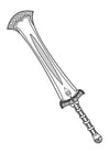 Dibujos para colorear espada