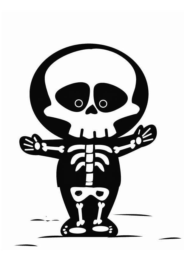 Dibujo para colorear esqueleto - Dibujos Para Imprimir Gratis - Img 26697