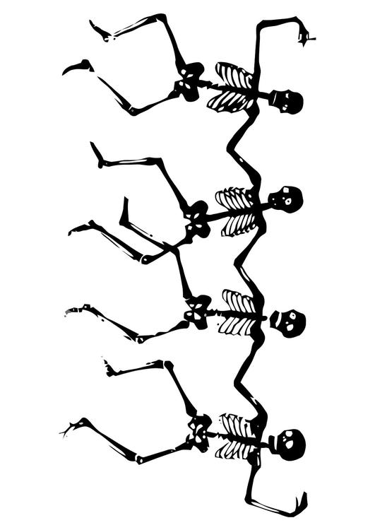 Esqueletos bailando