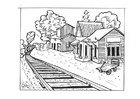 dibujo-para-colorear Estación