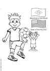 Dibujo para colorear Estadio